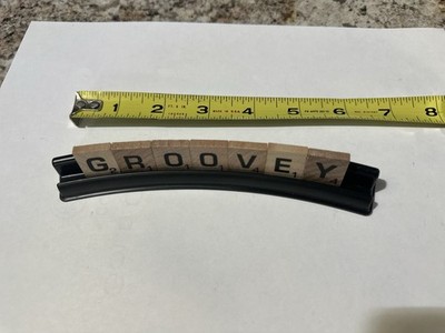 GROOVEY Scrabble Tiles on Rack Decorative Collectible Word Art Decor