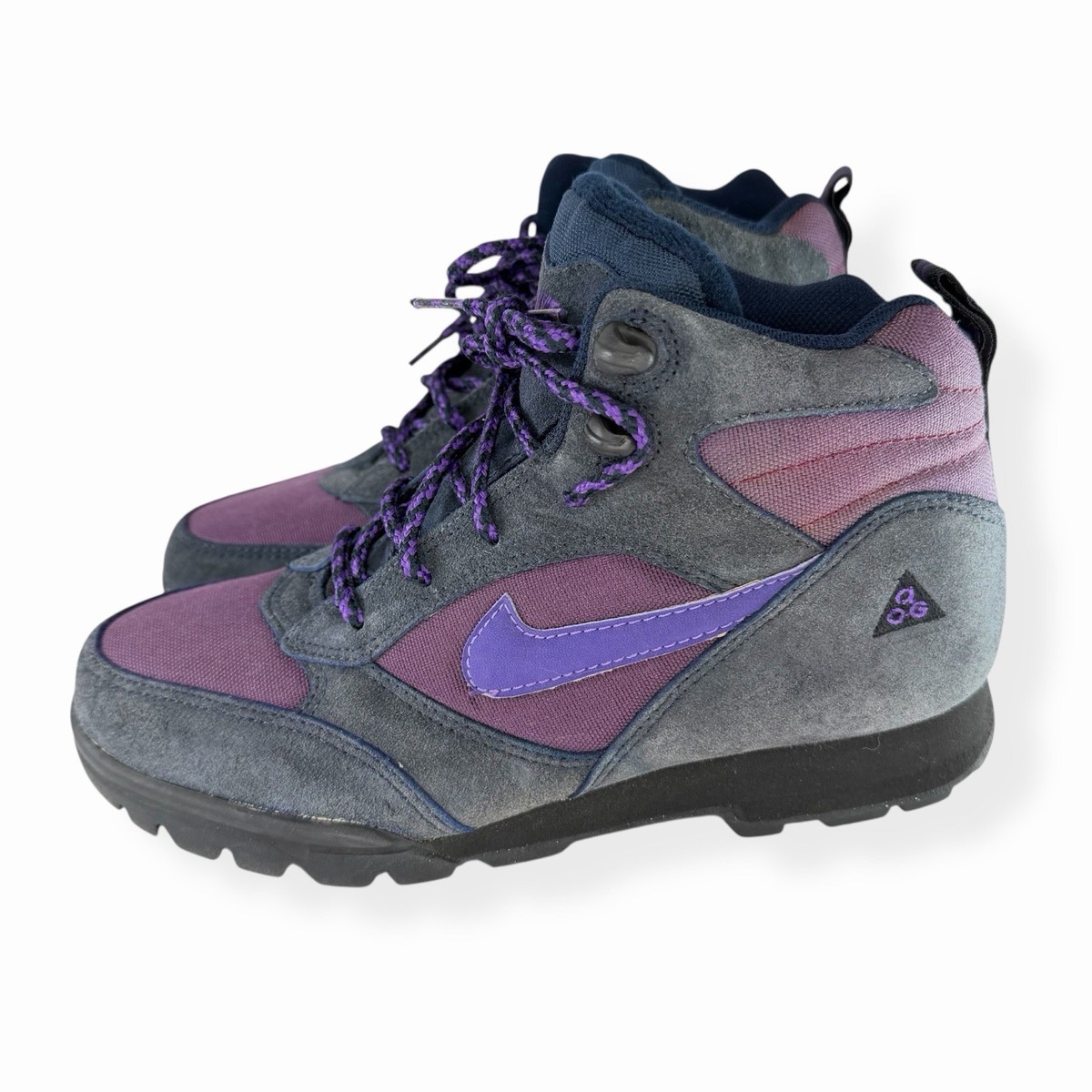 Vintage Nike ACG Torre Womens Size 9.5 Mid Hiking Boot Shoe Navy