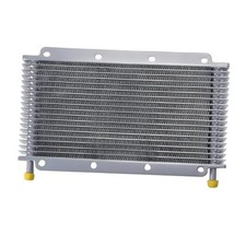 Universal Transmission Oil Cooler, Aluminum Plate Fin 19 Row Sliver