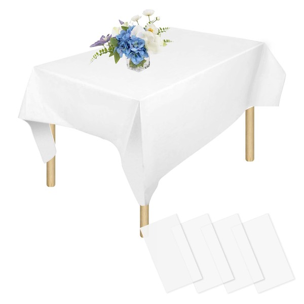 Einweg-Tischdecke, Universalmodell, Weiß, 137 X 274 Cm, Wasserdicht, 4 StüCk-image