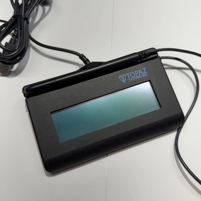 Topaz SignatureGem T-LBK462-BSB-R 1x5 USB Virtual Serial Signature Pad LCD