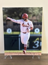 Leonardo Bernal Signed 8x10 No Coa St. Louis Cardinals 