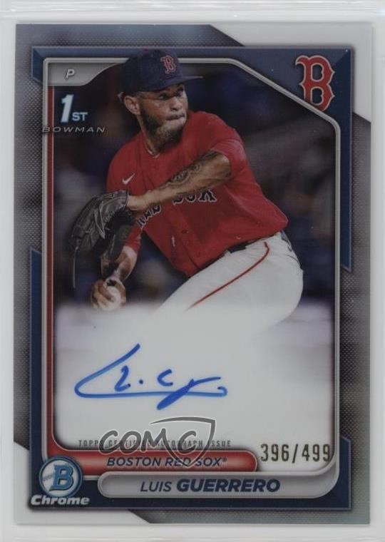 2024 Bowman Chrome Prospect Refractor 396/499 Luis Guerrero #CPA-LG Auto 09an