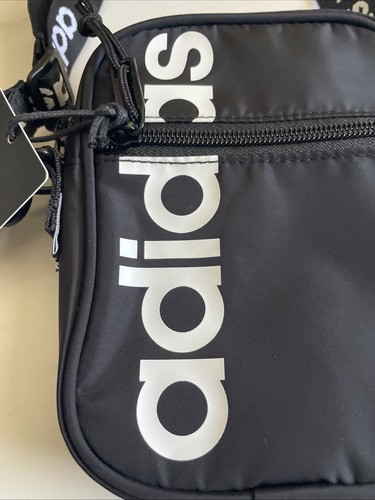 Nuevo Adidas Diseñador Bandolera Pack Gimnasio Viaje Calle Estilo Bolso de Hombro Negro - Imagen 2 de 10