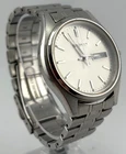 Vintage Mens SEIKO 7N43-9048 Stainless Steel Quartz Calendar Day Date Watch 38MM