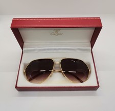 Cartier Vendome Santos sunglasses - Large- Brown lenses -France - New - 1980
