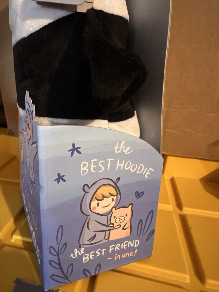 Jaqueta Cubcoats Kids Papo the Panda 2 em 1 bicho de pelúcia tamanho 4-5 nova na caixa - Imagem 3 de 4