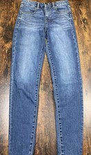 American Eagle Next Level Stretch Skinny Jeans Blue Denim Womens Size 2 Regular