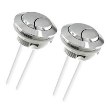 2 Pack Dual Push Flushing Toilet Button Toilet Tank Buttons Toilet White 58mm