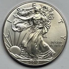 2013 American Silver Eagle 1 Oz Uncirculated In Capsule Nice Light Yellow Tone