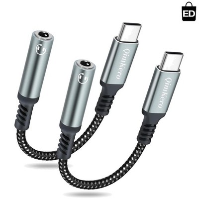 UGREEN USB C to 3.5mm Audio Adapter Type C Headphone Aux Jack Dongle Grey
