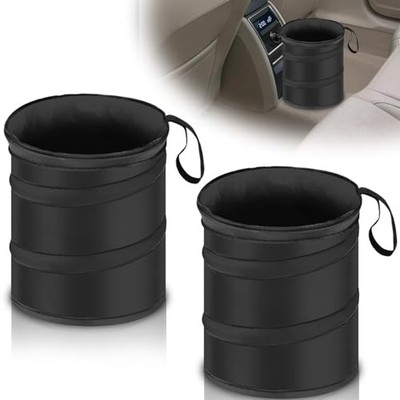 2 PCS Car Trash Can, Collapsible Pop-up Car Garbages Can, Car Accessories