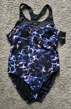 TYR Durafast Elite Lunar Met Racerback Controlfit Swimsuit Women's Size 18 NWT