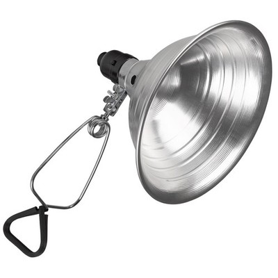 Aluminum Clamp Light with 8.5 Inch Reflector 150 Watt Maximum E26 Socket No Bulb