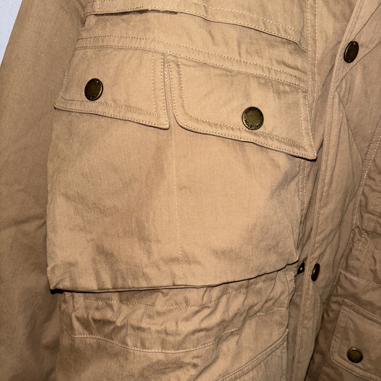 Pendleton Vintage Winter Jacket Parka Leather Tri… - image 4