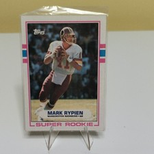 Topps 1989 Mark Rypien Washington Redskins #253 Super Rookie Rookie Card. rookie card picture