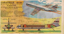 1956 DOCUMENT (ref CG  44)  AVION CARAVELLE SE 210  par TAVARD