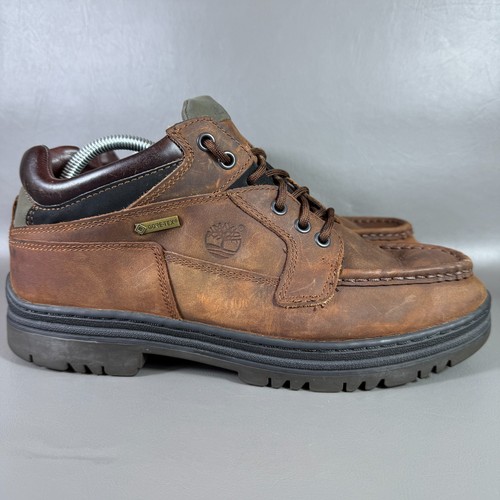 Timberland Boots Mens 10W Chukka Brown Leather Lace Up Ankle Top Gore-Tex *READ - Picture 6 of 16