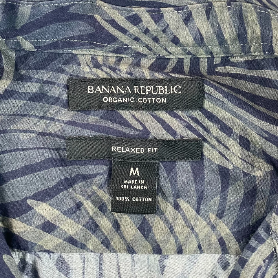 Banana Republic Relaxed-Fit Resort Camp Shirt Men Medium Multi Floral SS NWOT - Image 2 of 4
