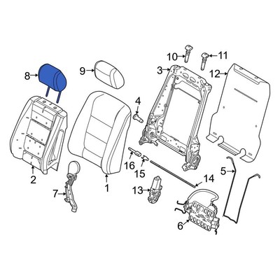 For Ford Explorer 2011-2015 Ford BB5Z78610A60B Front Headrest