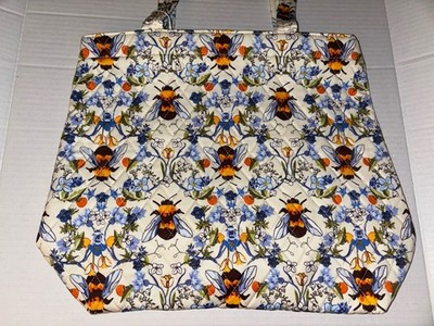 NWT Vera Bradley Tote Purse Bag Bee Garden Bees