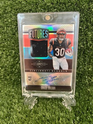 2023 Panini Legacy - Futures Patch Autographs Chase Brown #FAPS-36 Silver...
