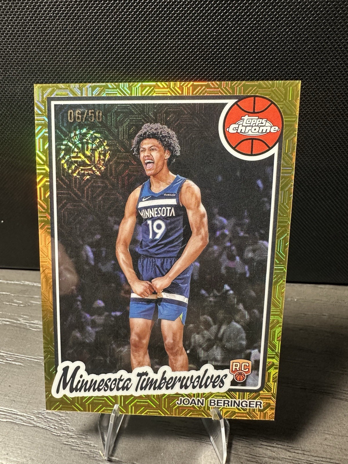 2025-26 Topps Basketball JOAN BERINGER Rookie Gold Mojo /50 TC-JBI