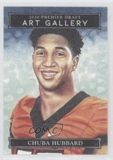 2021 Sage Premier Draft Art Gallery Chuba Hubbard #AG-25 2b2