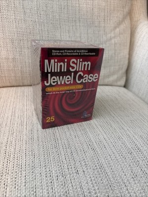 KHypermedia Slim Jewel Cases for 8-cm Mini CDs (25-Pack) Vintage New