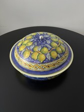 Balocco Italien Biscuit Lemon Metalldose Rund Art D&eacute;co Design Vintage Mediterran