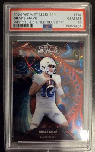 2024 Wild Card Metallix Drake Maye 1/1 Rookie
