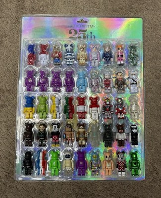 Bearbrick LOT of 45 Bearbricks with Blister Board Medicom Toy
