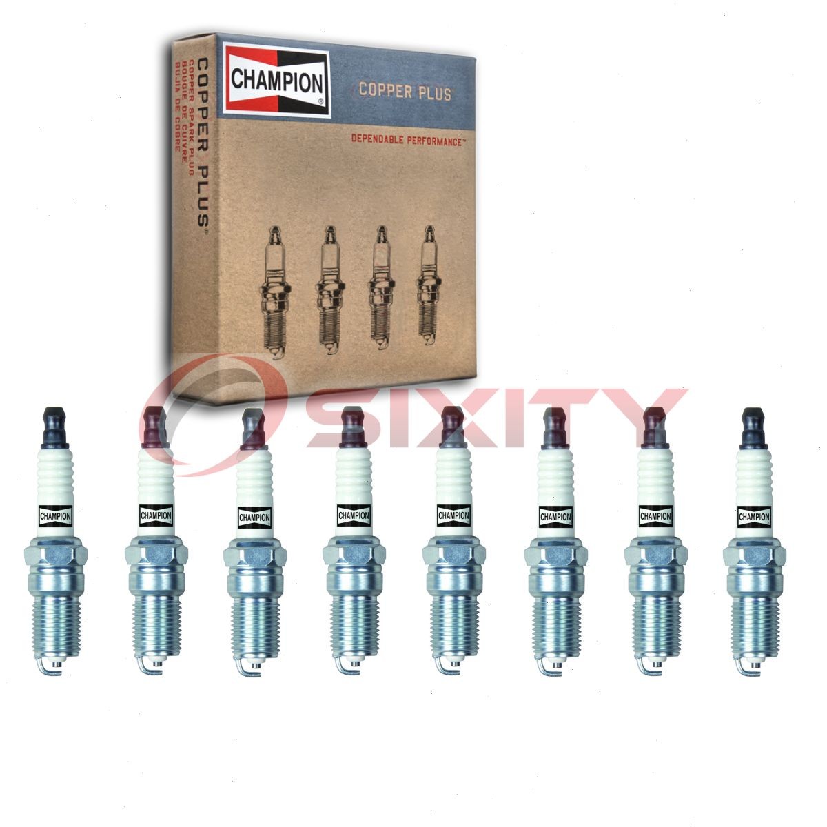 8 pc Champion Copper Plus Spark Plugs for 2001-2006 Chevrolet Silverado 1500 tg