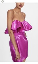 Zara Mini Dress Magenta Small