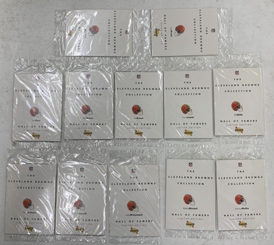 CLEVELAND BROWNS COLLECTION Hall of Famers - 12 Cards Set - SUNOCO - UNOPENED
