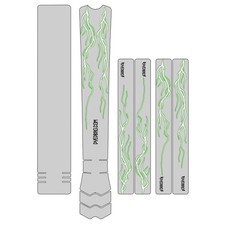 DYEDBRO Lightning Green MTB Frame Protection Kit - Scratch-Resistant, Matte