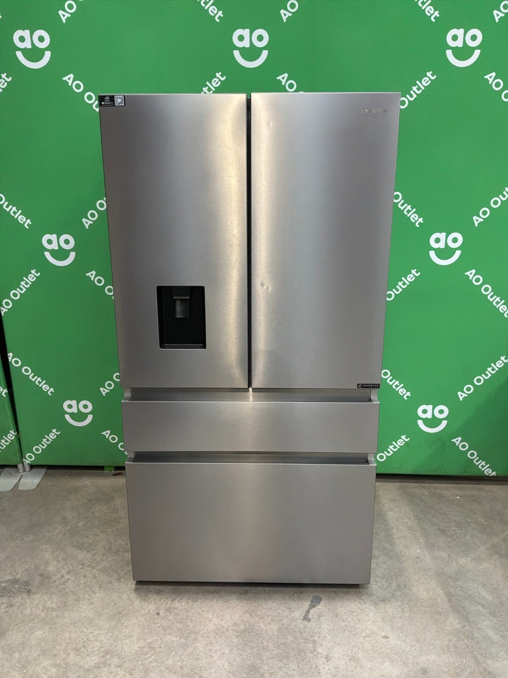 Hisense Fridge Freezer Stainless Steel D Rated RF749N4SWSE #LF116707