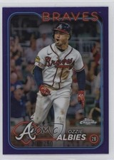 2024 Topps Chrome Purple Refractor 200/250 Ozzie Albies #9 1e5k