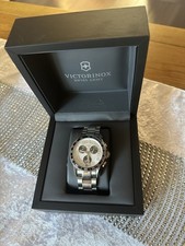 VICTORINOX Swiss Army Chrono Classic Watch 45mm Silver 100mQuartz Sapphire