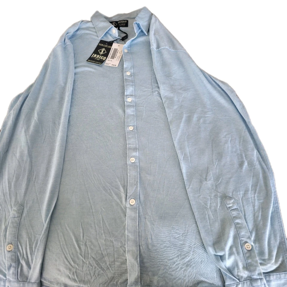 Camiseta para hombre Indigo Star manga larga azul XL NUEVA CON ETIQUETAS Foto 3 de 4