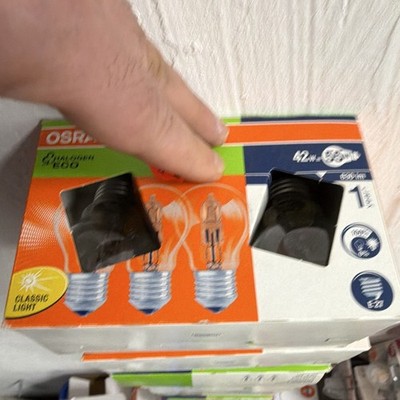 OSRAM Halogen Glühbirne klassisch E27 42W 630 lm UV-Filter CE Kl. C
