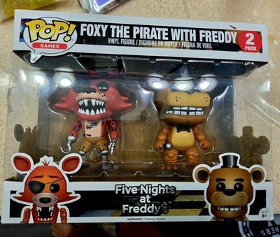 Funko Pop Five Nights at Freddys 2Pack Foxy N Freddy F.Y.E Exclusive New Vaulted