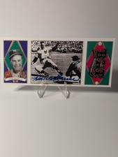1993 Upper Deck B.A.T. Triple-Folders  Hank Bauer #6 NY Yankees Hard Signed Auto