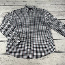 UNTUCKit Men Button Down Shirt XL Slim Fit Red Blue Black Plaid Wrinkle Free