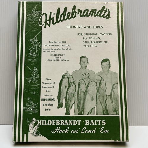 4 Vtg Hildebrandt Fishing Lure 103-G Nugget 3/8oz Gold With Rare Box New - Picture 4 of 7