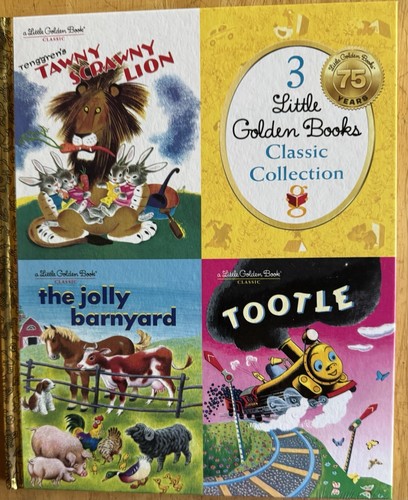 3 kleine goldene Bücher Klassiker Sammlung, Tawny Scrawny, Tootle, Jolly Barnyard
