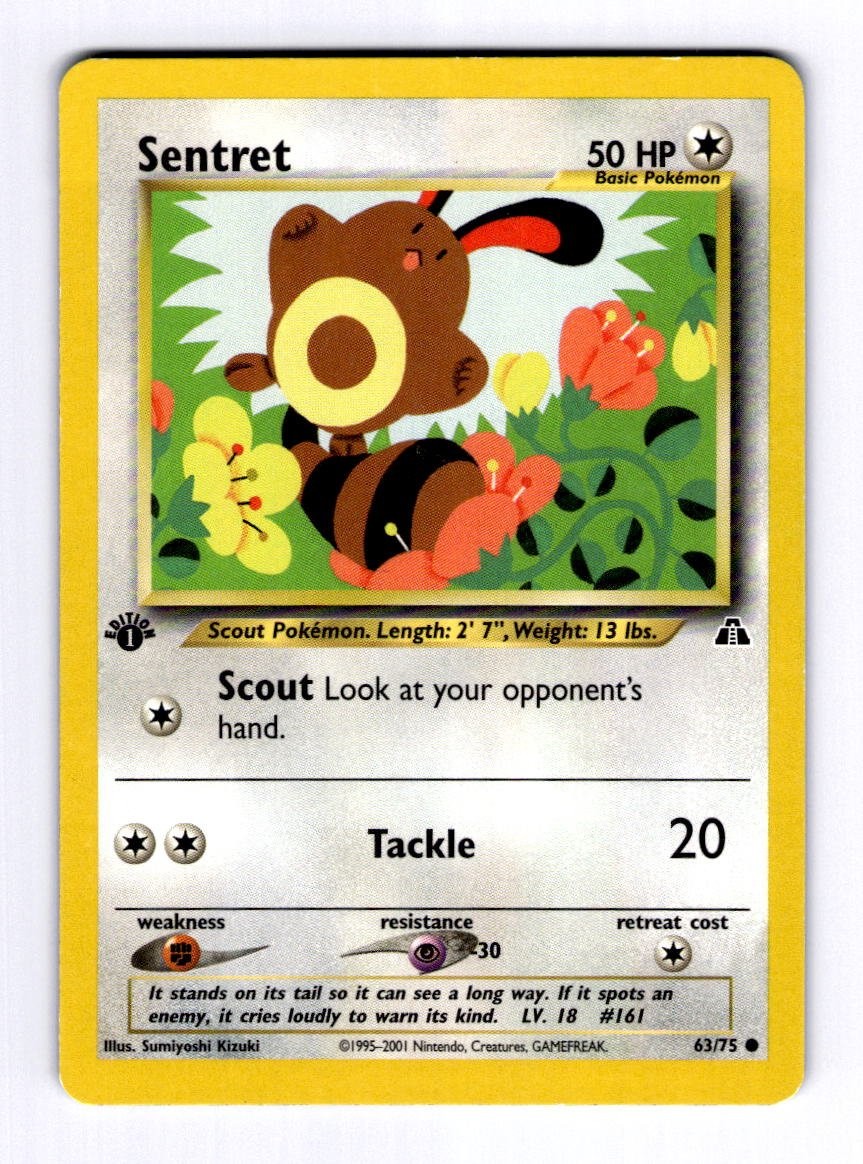 Sentret Neo Discovery #63 (2001) Common 1st Edition NM Pokemon
