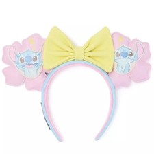 Disney Stitch Loungefly Pastel flower Ear Headband for Adults 626 floral NWT