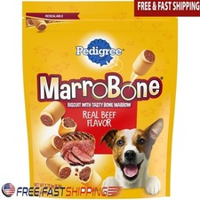 Dry Dog Treats MarroBone Beef Flavor Crunchy Biscuits W/ Vitamins Dogs New