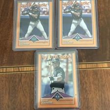 2024 Topps Transcendent Frank Thomas Orange Refractor /25 White Sox HOF Set of 3